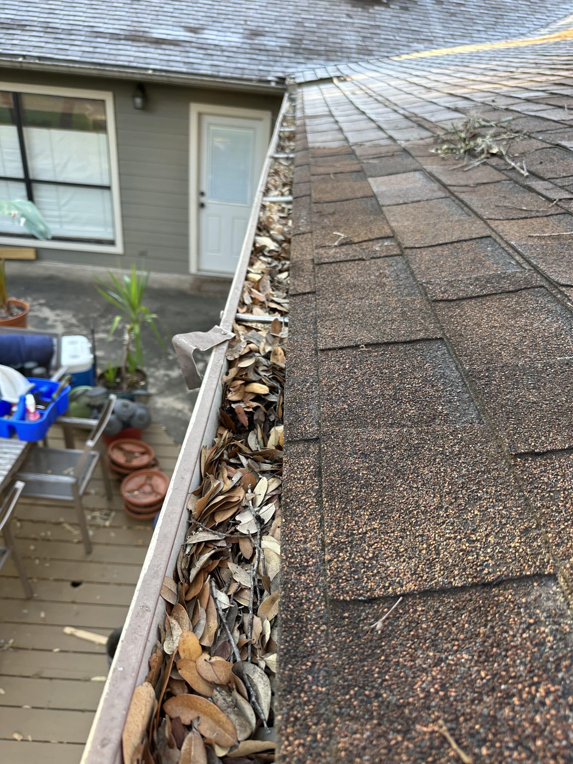 Gutter Cleaning Before 3